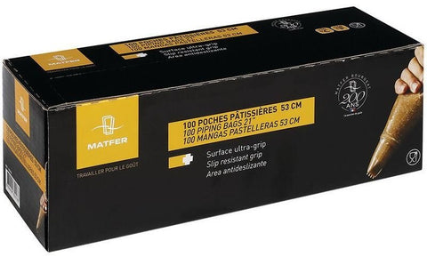 Matfer Bourgeat Standard Disposable Pastry Bags, 21" Roll of 100(165018) - iFoodservice Online