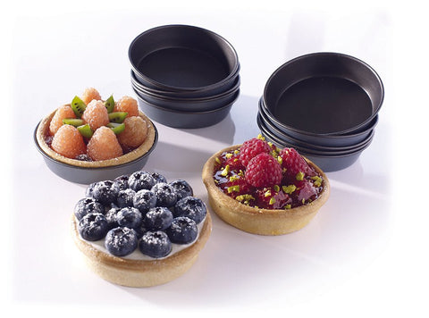 Matfer Bourgeat Steel Non - Stick Cake Or Quiche Mold 2 3/8" Pack Of 25 (331731) - iFoodservice Online