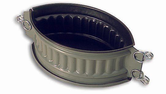 Matfer Bourgeat Steel Non - stick Oval Pate Mold 8 1/4" X 5 1/2" (331294) - iFoodservice Online