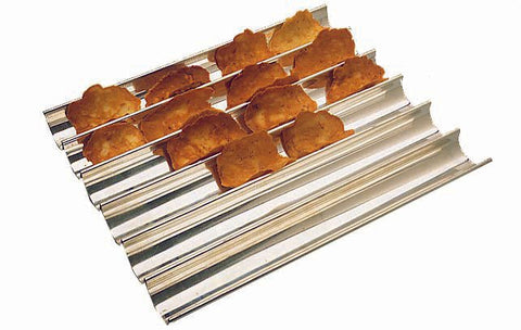 Matfer Bourgeat “Tuiles” Stainless Steel Baking Sheet 13 3/4" X 11 3/4" (310713) - iFoodservice Online