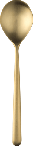 Mepra Linea Ice Oro Us Size Table Spoon (Eu Dessert Spoon) (Pack of 12) 10811104 - iFoodservice Online