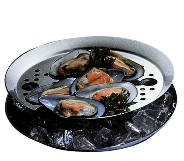 Mepra Round Individual Seafood Presentation with Grill Unob (23056022G) - iFoodservice Online