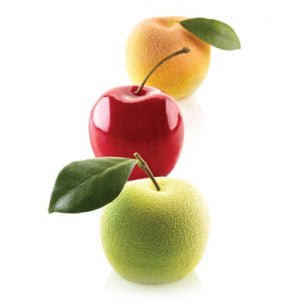 Silikomart, Ciliegia & Pesca 115 - Silicone Mould 60 H 55 Mm + Plastic Support, Mela Cili 115 (Pack of 5) - iFoodservice Online