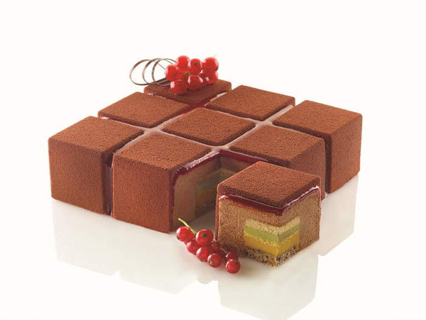 Silikomart Cubik 1400 - Silicone Mould 172x172 H 50 Mm (Pack of 10) - iFoodservice Online