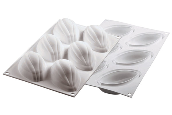 SILIKOMART CURVE CACAO 120 - SILICONE MOULD 102X57 H 42 MM + CUTTER (pack of 10) - iFoodservice Online