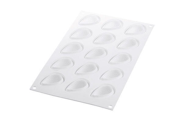 SILIKOMART CURVE FRAGOLA 30 - SILICONE MOULD N.15 FRAGOLA 48x37 H 33 MM + CUTTER (pack of 10) - iFoodservice Online