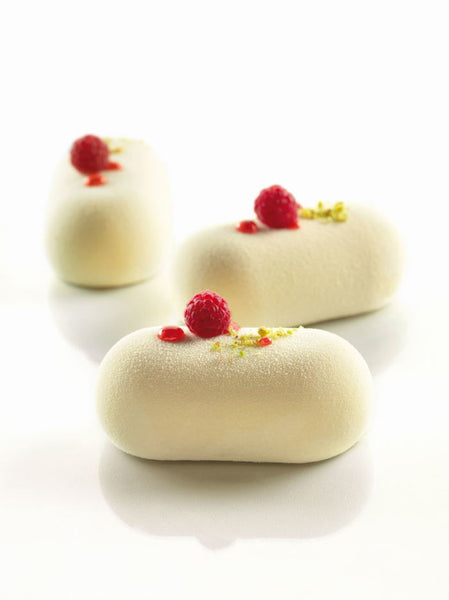 Silikomart CURVE PILLOW80 Pillow 80 - Silicone Mould 82x43 H32 Mm + Cutter (Pack of 10) - iFoodservice Online