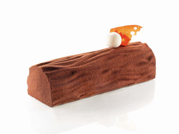 Silikomart Kit Bûche Wood01 (Kit Buche) - Silicone Mould 250x90 H 70 Mm (Pack of 6) - iFoodservice Online