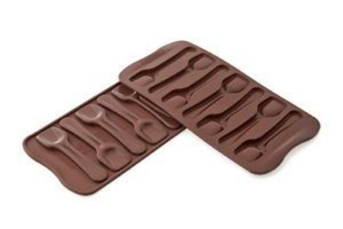 Silikomart SCG28 Choco Spoon - Silicone Mould 96x26 H 16 Mm - iFoodservice Online