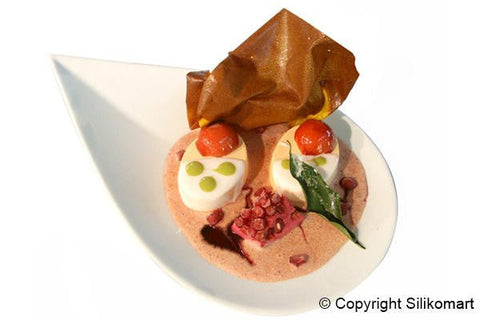 Silikomart - Silicone Mould N. 16 Small Ovals 55x33 H 20 Mm (SF017) - iFoodservice Online