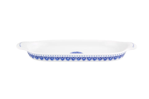 VISTA ALEGRE Azure Oval Roaster w/ handles 41X15 - Item (38002263) - iFoodservice Online