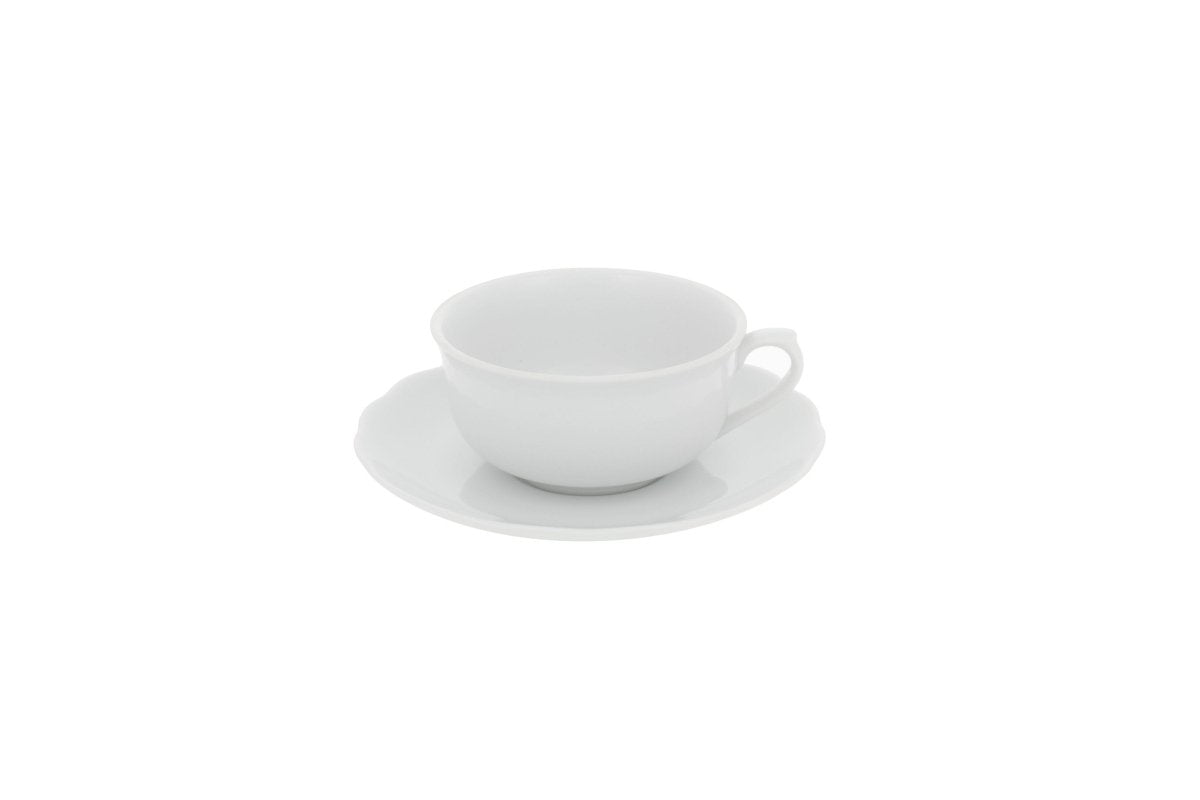 VISTA ALEGRE Bragança White Coffee Cup With Saucer 10C Item (22000169) - iFoodservice Online
