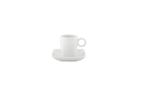 VISTA ALEGRE Carre White Coffee Cup & Saucer 08 Cl - Item (21090485) - iFoodservice Online