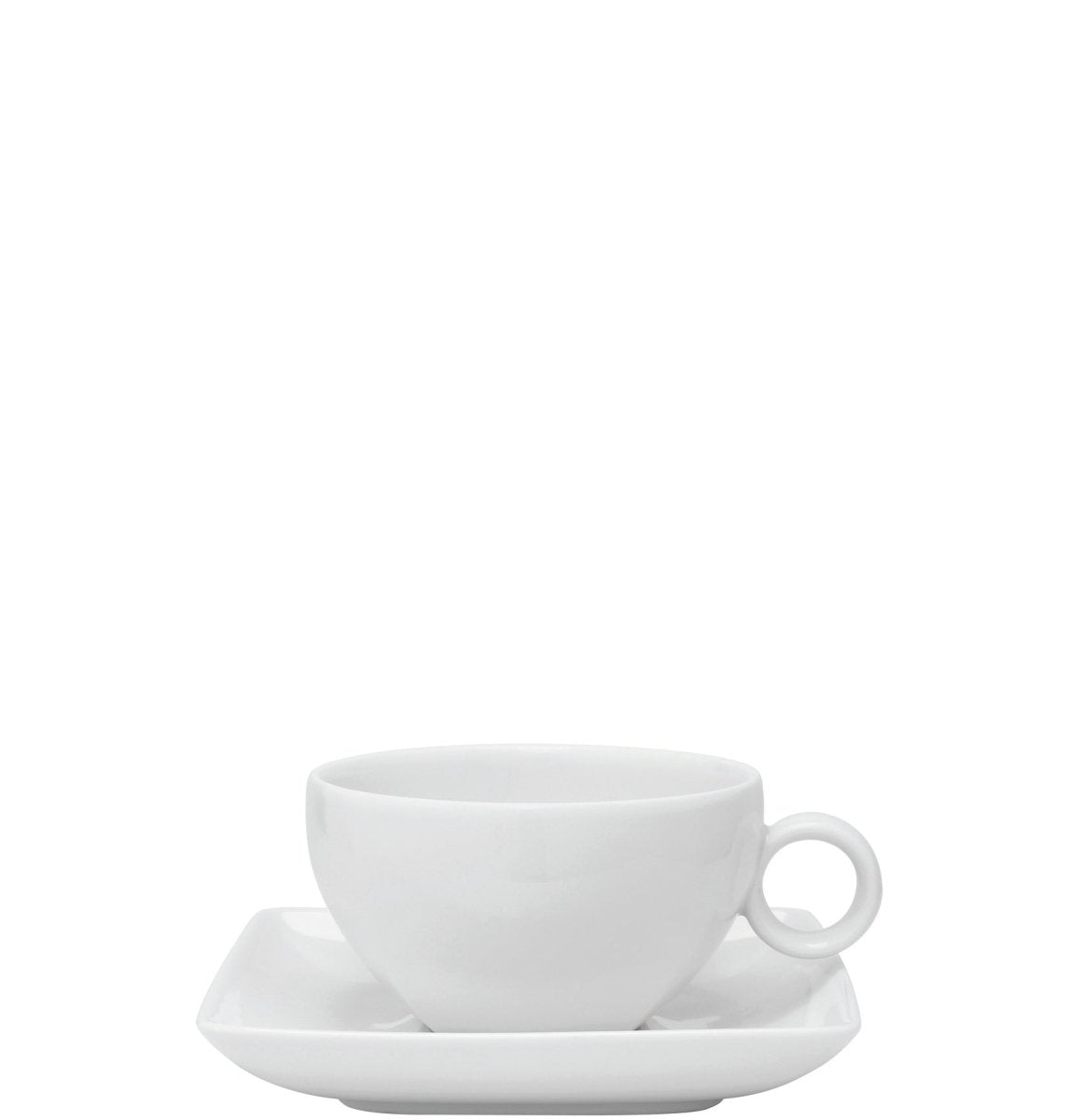 VISTA ALEGRE Carre White Tea Cup & Saucer 24Cl - Item (21090484) - iFoodservice Online
