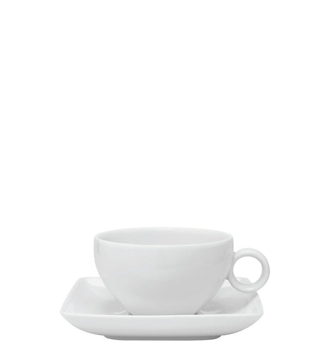 VISTA ALEGRE Carre White Tea Cup & Saucer 24Cl - Item (21090484) - iFoodservice Online