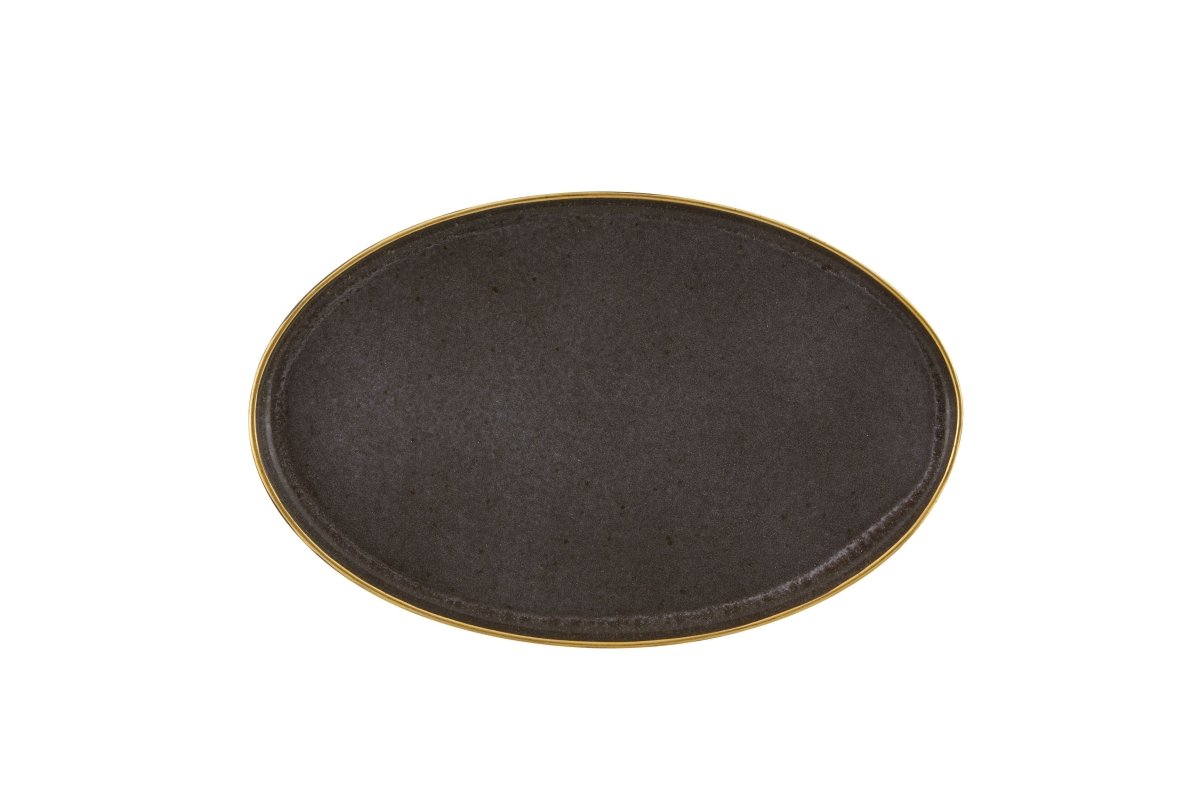 Vista Alegre Gold Stone Oval Platter 41 Bronze - Item (37004095) - iFoodservice Online